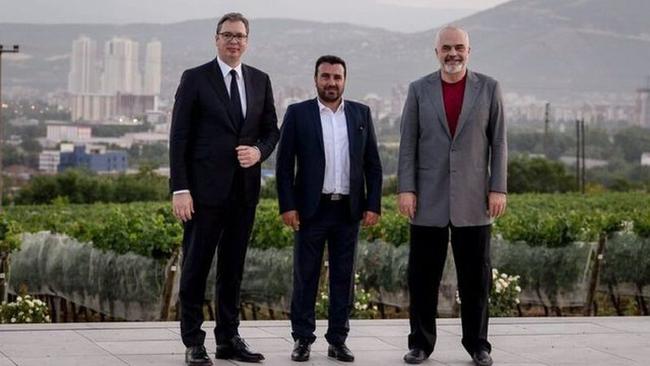 Aleksandar Vucic, Zoran Zaev dhe Edi Rama në Shkup (Sot)